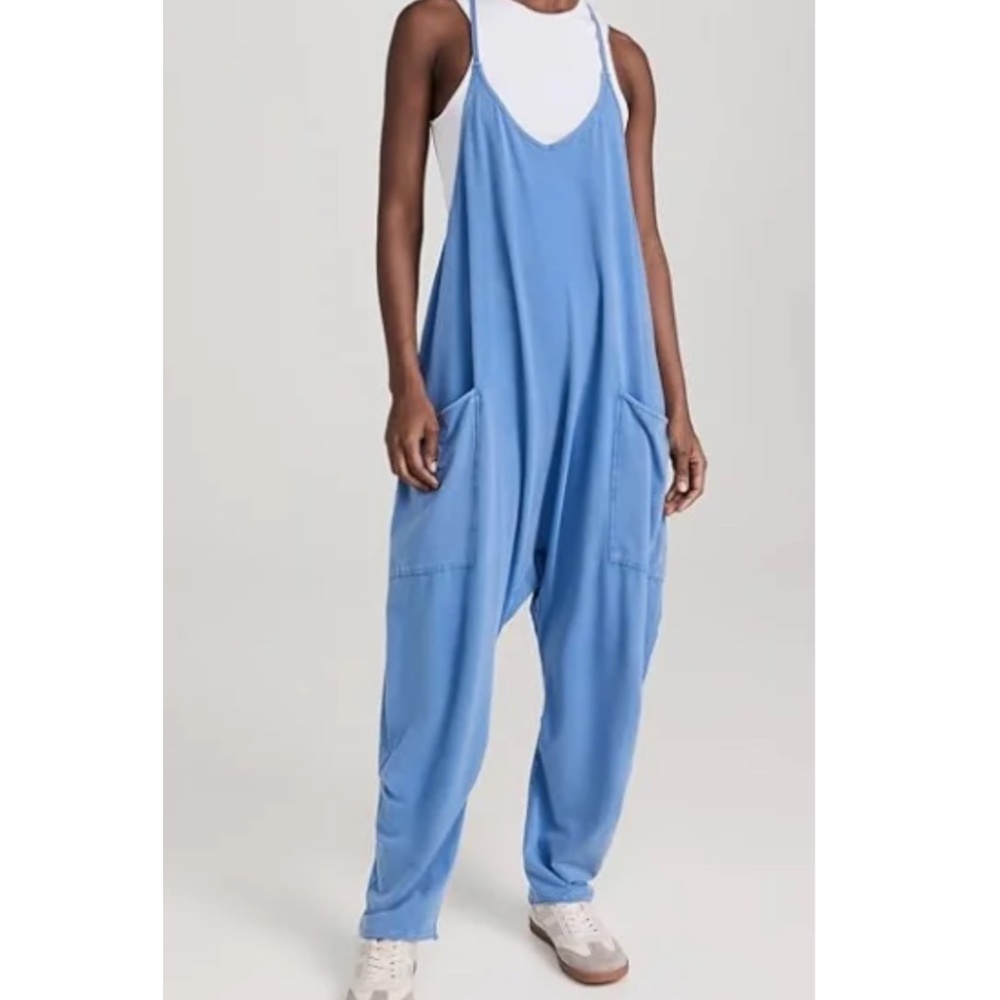 FP Movement by Free People Hot Shot Onesie in Riviera Blue Sz S NWT $70R